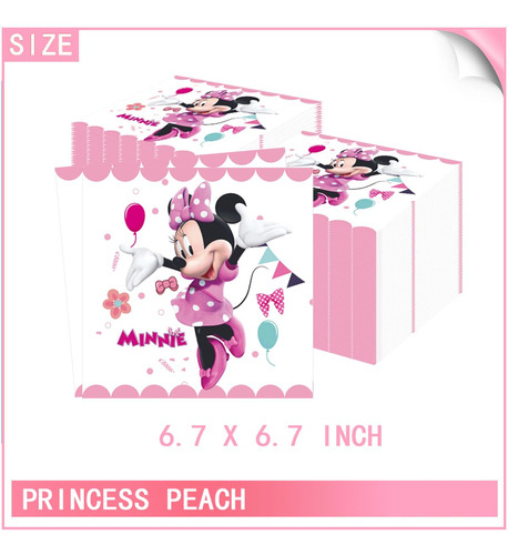 Suministros Fiesta Minnie Mouse Rosa 20 Invitados Mmg