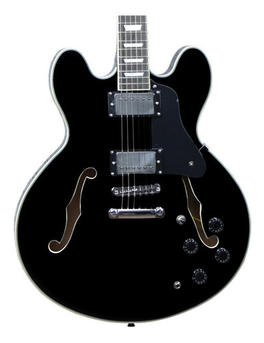 Guitarra Strinberg Shs-300 Preto Bk Semiacústico Shs300 Cor Black Material do diapasão Pau-rosa Orientação da mão Destro