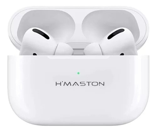 Fone De Ouvido H'maston Bluetooth Compatível C/iPhone 11 13 Cor Branco