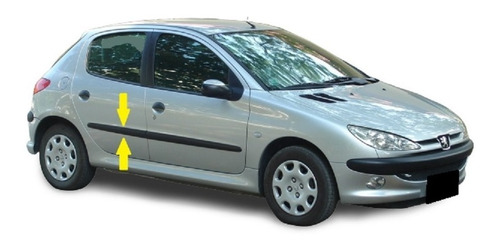 Peugeot 206 2010 4p Bagueta De Pta Trasera Derecha Rapinese