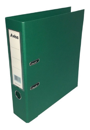 Imagen 1 de 1 de Biblioratos Forrados A4 Avios De Pvc De Colores Dist Oficial Color Verde