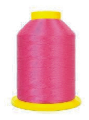 Linha Para Maquina Bordar Bonfio Neon 4000m Diversas Cores Cor Rosa 4324