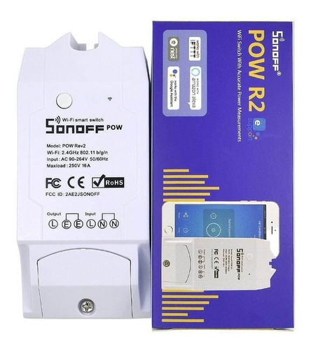 Sonoff Powr2 Smart Switch Medidor Consumo Eléctrico