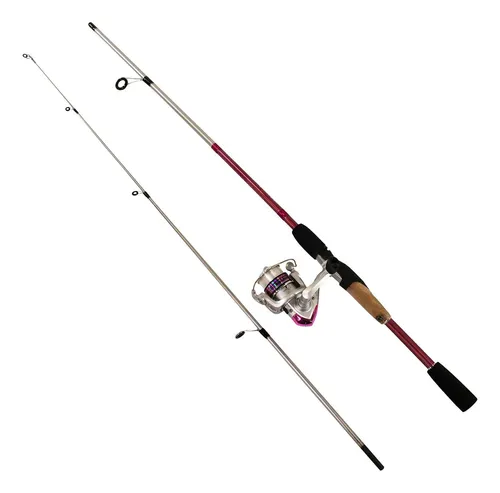 Combo Caña Reel Okuma Steeler Xp 1.65mts 2 Tramos 4-10gr
