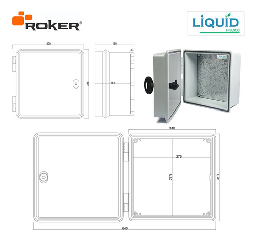 Gabinete Caja Programador Riego - Exterior Roker Prg 352