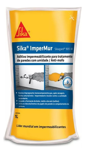 Sika Imper Mur Impermeabilizante Muros 1 Kg Sellado Tienda