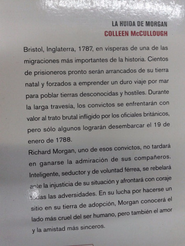 Imagen 2 de 2 de La Huida De Morgan * Colleen Mccullough * Zeta *
