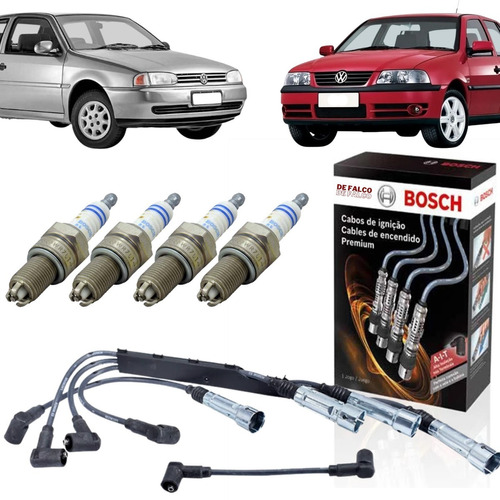 Kit Cabos E Velas Gol G2 G3 Special At 1.0 8v 97 A 2001 Gaso