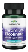 Comprar Picolinato De Cromo 200 Mcg 100 Capsulas De Swanson