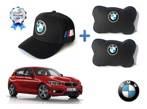 Gorra Bordada + Par Cojines Asiento Bmw 118i 2012 A 2020