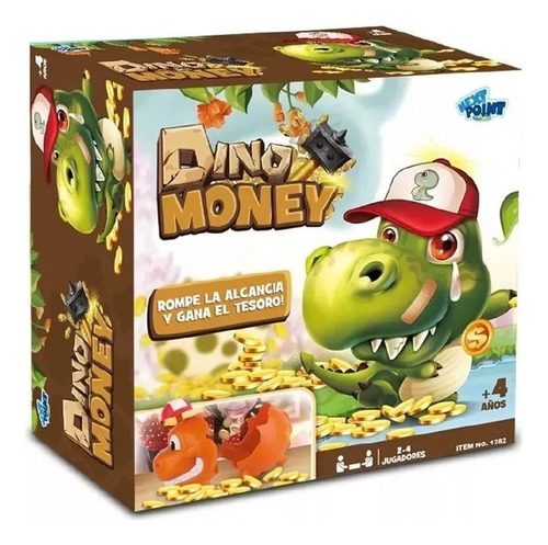 Juego De Mesa Dino Money Next Point Alcancia De Juguete