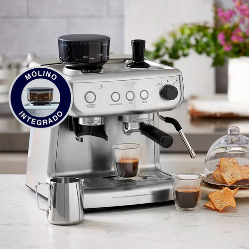 Cafetera Espresso Oster 7300 Con Molinillo Acero Inoxidable