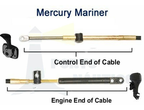 Imagem 3 de 4 de Cabo De Comando Mercury Mercruiser 16 Pés 4,87 Mts Pretech