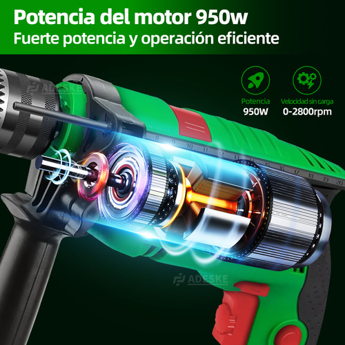 Rotomartillo Taladro Cincelador Perforador Sds Industrial Color Verde alta calidad