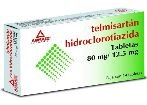 Telmisartán, Hidroclorotiazida 80/12.5 Mg Con 14 Tabletas