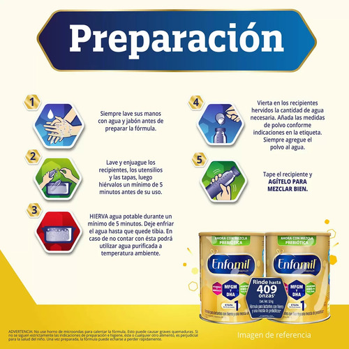 Enfamil Fórmula Infantil Etapa 1, 2 Latas De 900g C/u Msi