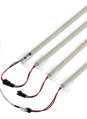 Tubo Perfil Led 110v Regleta 3528 140 Led 1m Blanco Calido 