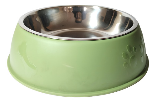 Tazón Para Perro 2 Piezas Despegable De Acero Inoxidable
