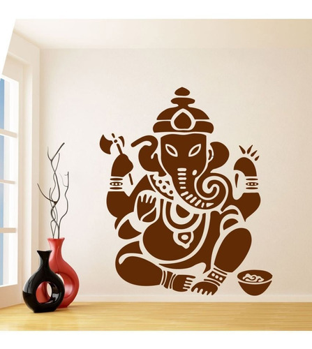 Vinilos Sticker Hindu Ganesha Elefante 56x68cm Varios Diseño