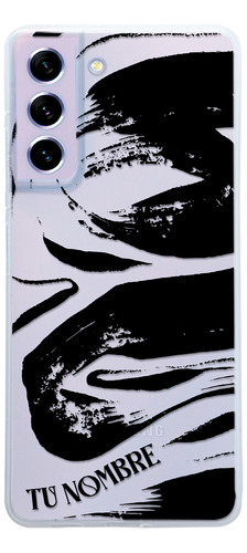 Funda Para Galaxy Manchas Negras Pintura Con Nombre