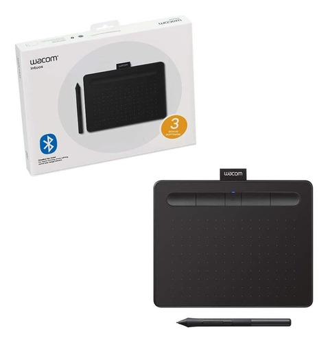 Wacom Intuos Wireless Gráficos Tablet Dibujo Con 3 Bonus S