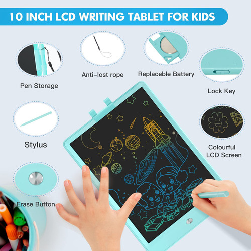Eb Tableta De Escritura Lcd Pyttur De 10 Pulgadas For Niños,