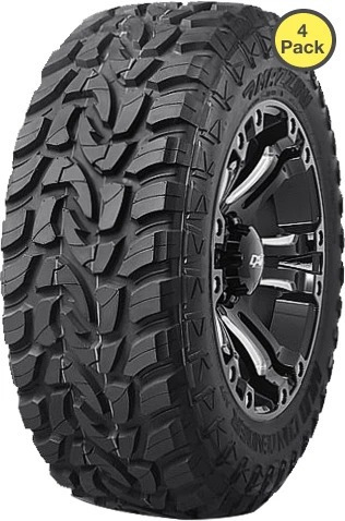 Paq 4 Llantas Mazzini Mud Contender 33x12.50r20lt 114q 10pr