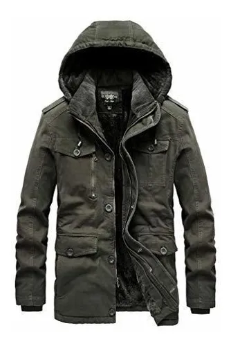 Parka militar hombre top