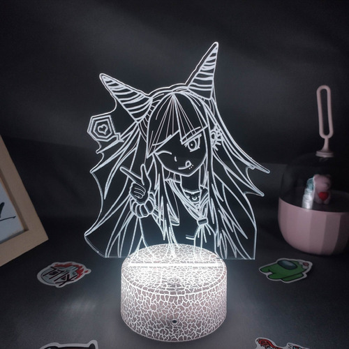 Danganronpa 3d Led Anime Figura Ibuki Mioda Luces Nocturnas