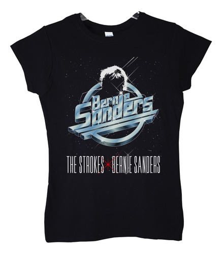 Polera Mujer The Strokes And Bernie Sa Live Rock Abominatron