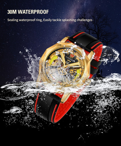 Reloj Mecánico Automático De Negocios Para Hombre Con Correa