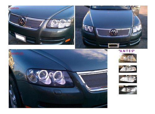 Modificacion Completa Faros Focos Volkswagen Tourage 02-10