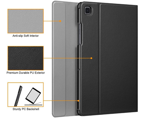 Imagen 8 de 9 de Funda Con Teclado Bluetooth Para Samsung T500 T220 A7 Lite