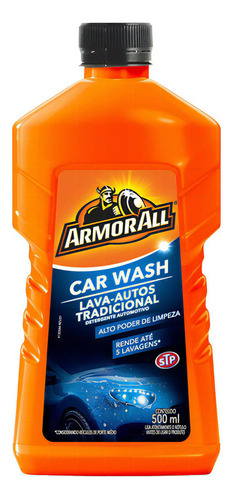 1 Shampoo Detergente Automotivo Lava Auto 500ml Armorall Stp