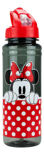 Garrafa Plastico Com Canudo Minnie Mouse 700ml Disney