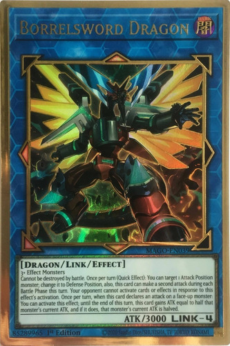 Borrelsword Dragon Yugioh  Premium Gold