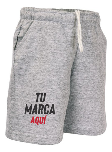 Pantalon Short Bermuda Personalizado Logo Imagen Algodon 