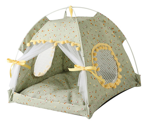 Carpa Para Mascotas, Casa Para Gatos, Semicerrada, Plegable,