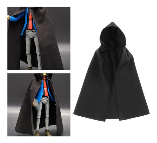 Capa De Tela A Escala 1:12 Con Sombrero, Ropa De Para Figura