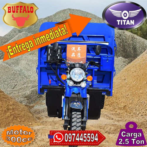 Triciclo Volcadora Granelera Titan Buffalo 0 Km