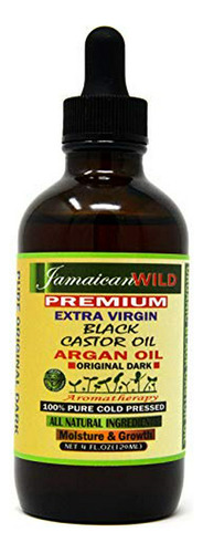 Aceite De Ricino Negro Jamaicano Puro 100% Extra Virgen Con 