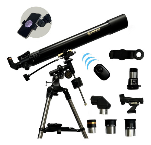 Telescopio Ecuatorial Aleman Polarlink 80eq 45x  450x