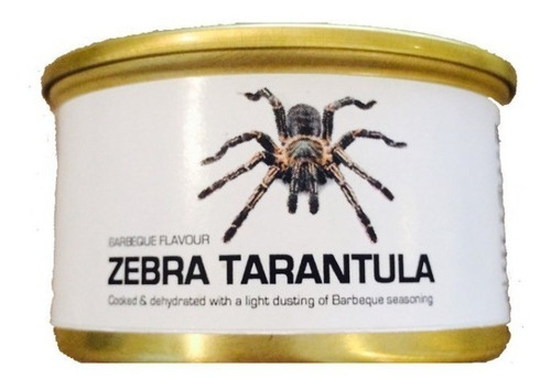 Insecto Comestibles  Zebra Tarantula Bocadillo Nutritivo 1oz