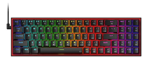 Combo Redragon Teclado + Mouse Pollux +trident S136 Red