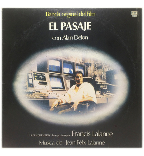 Vinilo Soundtrack El Pasaje - Alain Delon Lp Arg 1986 Promo