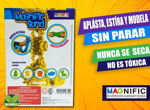 Imagen 2 de 7 de Magnific Sand Arena Masa Moldes Animales Playking