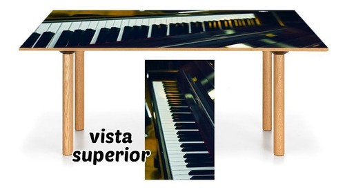 Vinilo Para Mesa Piano Musica Tecla Sonido Audio Vinil M8