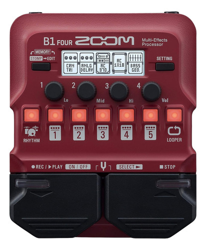 Pedal Procesador Multiefectos Zoom B1 De Cuatro Bajos