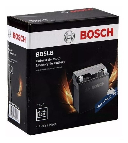 Bateria Moto Bosch Bb5lb Gel (12n5-3b) Rouser 135 - Gb Motos