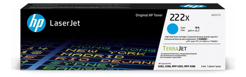 Cartucho De Tóner Laserjet Hp 222x Cian